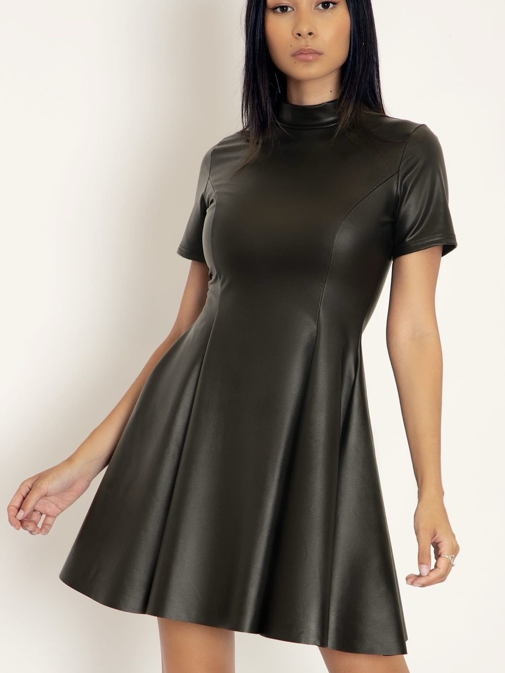 Blackmilk Clothing - Ms Bond Evil Mini Skater Dress - Size S